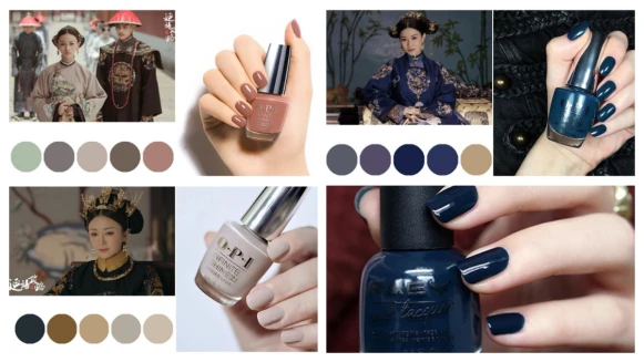 自帶灰色濾鏡的靜謐脫俗感！一口氣幫你整理好《延禧攻略》富察皇后、嫻妃、魏瓔珞所代表的莫蘭迪指彩選色指南