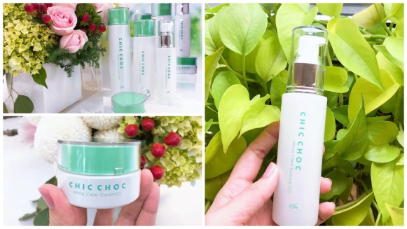 入秋必備舒壓系美白！CHIC CHOC淨透．美白系列，冰涼觸感與洋甘菊草本香氣讓保養超療癒