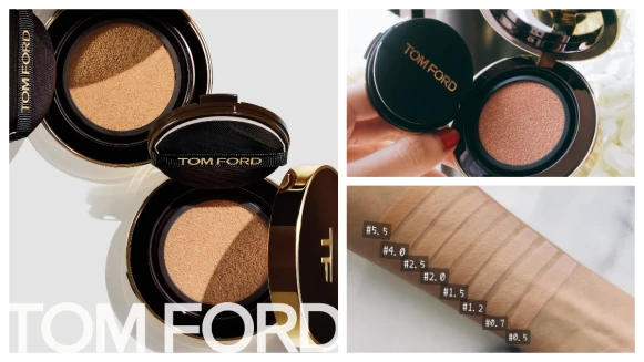 3秒由霧感轉換成奢華絲緞光澤、持高防曬係數、注入讓肌膚自體發光的頂級保養成份 萬眾期待下TOM FORD終於推出第一款時尚氣墊粉餅！