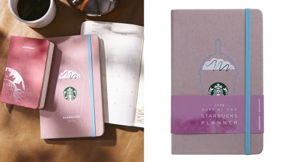 今年也必收！手帳愛好者注意，星巴克再度與Moleskine聯名推出全新2019年曆