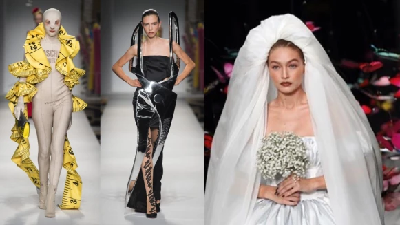 Moschino 2019 春夏系列，設計師的的作業只寫一半！