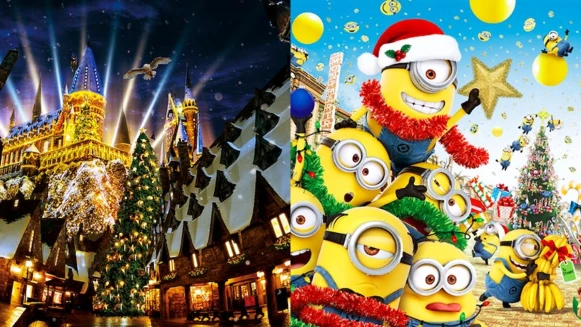 霍格華茲魔法秀、小小兵黃色聖誕節、雪花派對…日本環球影城聖誕節、跨年必玩活動總整理！