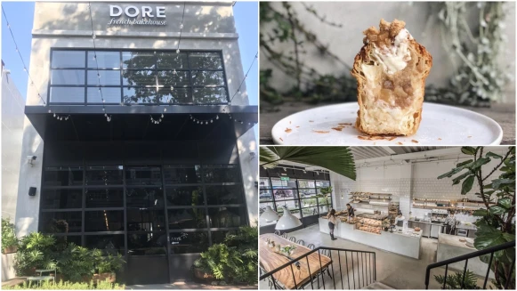 不是咖啡廳而是一間烘焙坊！台中「多爾法式烘焙」簡約黑、灰、白色調，每日現烤出爐30多種口味麵包