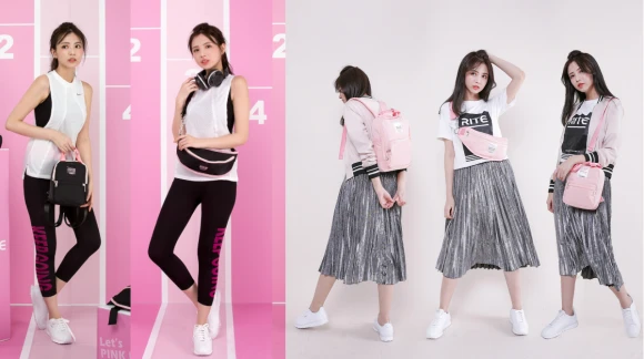 粉紅路跑系列 \ 清甜粉 x 龐克黑+粉 / 超甜超辣 運動版包款 一次到位!!