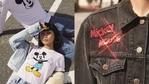 第一代的復古米奇真的太Q！LEVI’S®與米奇90周年推出丹寧、短Tee聯名單品
