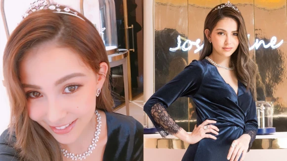 昆凌：「戴上Chaumet Joséphine系列真的有被加冕的感覺！我期許自己不只是被捧在手心的公主，更是照顧家庭的女王。」