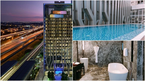 原來機捷旁被樹木包圍的是這間飯店！林口亞昕福朋喜來登酒店新開幕，三井Outlet步行就會到