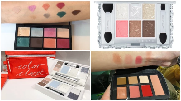 【2018聖誕彩妝Part 8】打造日系優雅派對妝絕對少不了這盤！SUQQU晶采耶誕限定眼彩盤、THREE藝色派對限量彩粧盒、RMK度假彩妝旅行組、Jill Stuart愛戀雪舞限定彩粧組