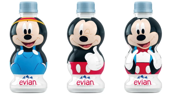 每天都想來一瓶！evian®推出米奇90週年聯名限量版，5個超萌米奇一次擁有
