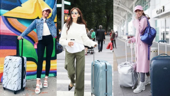 大理石紋、太空銀、貝殼珠光...行李箱除了講求功能性，外觀的時髦度才是完整“機場時尚”不可或缺的關鍵！