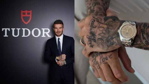 女生戴也帥翻！貝克漢代言帝舵表Tudor Glamour Double Date駿珏雙位日曆型新款上市