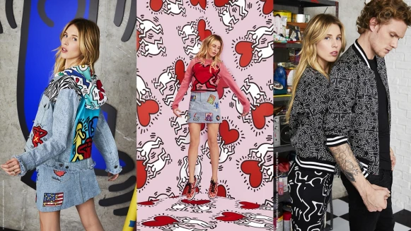 從球鞋到化妝包都想要！alice + olivia聯名紐約藝術家Keith Haring打造一系列超生火粉紅單品