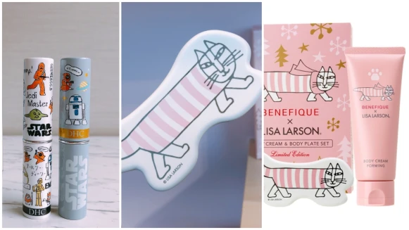「連刮痧板都是MIKEY貓咪造型」碧麗妃x Lisa Larson聖誕組合，還有DHC星際大戰聯名護唇膏，近期最可愛的保養聯名男女都有份