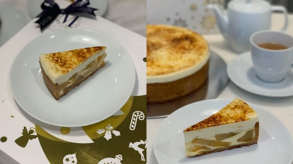 今年聖誕一定要吃的Lady M新口味！奶油餡配上酒漬蘋果，全新「蘋果芙朗蛋糕」首度上市