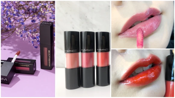 液態唇彩特愛「玻璃水光唇」！M.A.C棒棒糖唇釉新色#Bitten Babe、BeautyMaker #PK2都是超美柔瑰粉