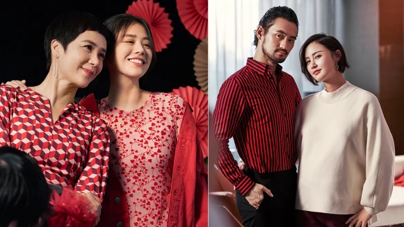 家人歡聚愛無限！馬思純＆蔣雯麗、張歆藝＆袁弘，雙拍檔代言H&amp;M 2019新春系列