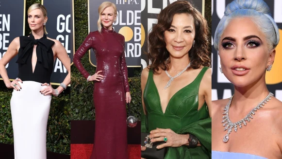 2019金球獎紅毯珠寶造型亮點！Tiffany &amp; Co.訂製鑽石項鍊、Cartier珠寶頸鍊、De Beers珠寶混搭手錶、Bulgari層疊戒指與手環…為眾星奢華氣勢加持