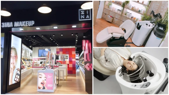 新年逛新店!最潮西班牙彩妝3INA 首家形象旗艦店登陸西門町、Of cosmetics 微風南山開櫃引進自動洗頭機