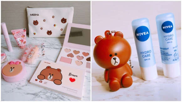 熊大最近太火紅！MISSHA X LINE FRINEDS 再推聯名彩妝，還有熊大 X 妮維雅護唇膏也超萌