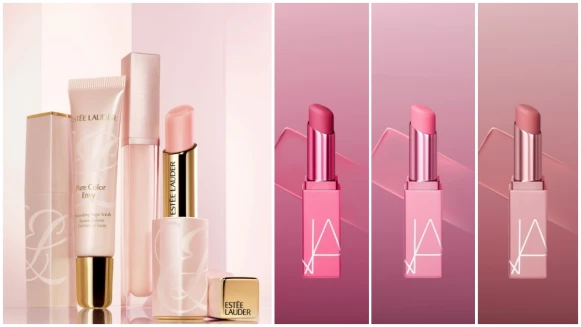 護唇膏控請期待！雅詩蘭黛史上最美全粉紅色「粉嫩慾望潤色護唇膏」、NARS激情過後嫩唇膏追加新色超級美