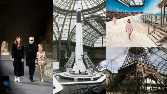 火箭、機場、旋轉木馬...打造無數驚奇秀場！回顧老佛爺卡爾經手的CHANEL大秀，究竟還有誰能超越