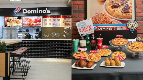 小7真的太狂了！全球首間7-ELEVEN X達美樂複合店登場，新鮮現做披薩3分鐘就能享用