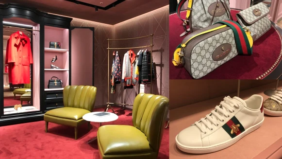 經典休閒鞋、老爹鞋、相機包全備齊全！GUCCI在高雄漢神百貨打造一整間柔粉天鵝絨的夢幻精品店