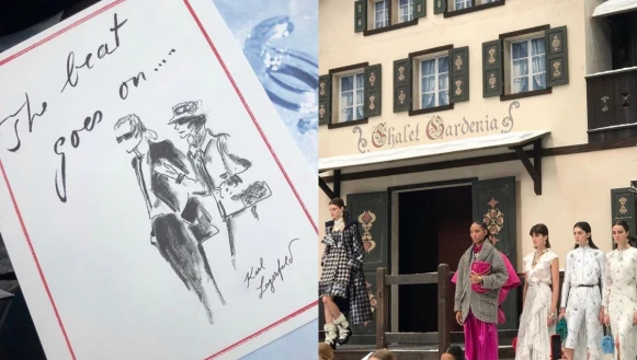 卡爾的最後一場告別作！播放生前錄音檔、與香奈兒女士相聚的插畫…太催淚的CHANEL雪地大秀細節盤點