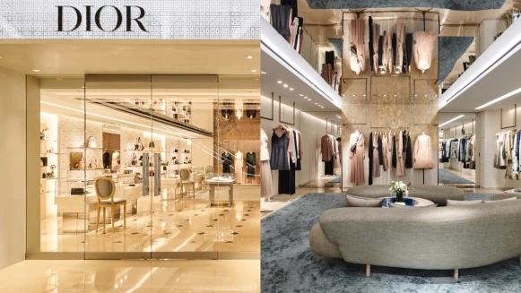 上下鏡射的顛倒空間實在太時髦！融合典雅藍、奢華金，DIOR在漢神百貨打造全新概念精品店