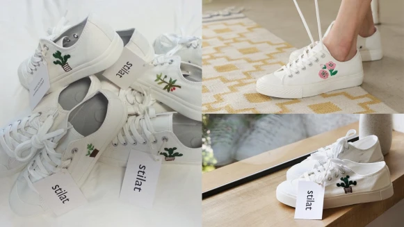 不能只知道餅乾鞋！韓國必敗小白鞋「stilat」，主打小刺繡的可愛童趣風