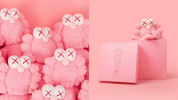 想買還得憑運氣！KAWS無預警發布超可愛粉紅色版本絨毛限量玩偶公仔！