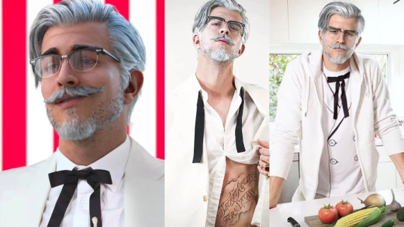 真的脫了！肯德基KFC 年輕版上校持續圈粉，快來份「炸肌」全餐！