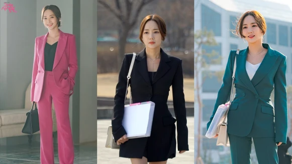 這樣穿時髦又不會出錯！取經《她的私生活》朴敏英的同色調西裝穿搭，完美詮釋幹練、氣質OL日常