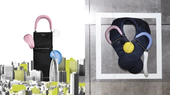 櫻花粉、天空藍的吊飾也是手拿包！少數專賣店才有的Prada Invites聯名系列必入手原因告訴你