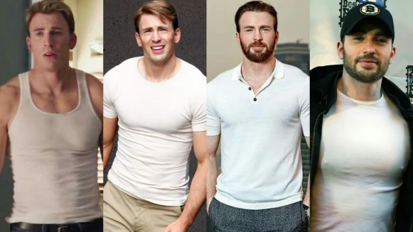 《復仇者聯盟》C位男神！「美國隊長」克里斯伊凡 白上衣特輯，快撐爆的胸肌手臂，拜託再多來一點啊～