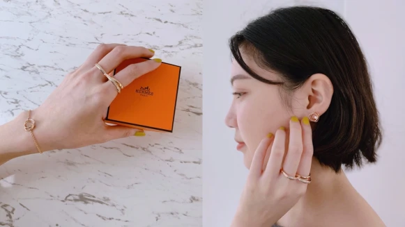 【試戴報告】台幣2萬起就能擁有！Hermès愛馬仕全新Vertige cœur系列珠寶，低調好質感太值得收