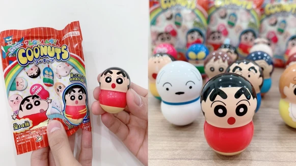 蠟筆小新不倒翁小公仔可愛爆炸！7-ELEVEN獨家開賣，14款轉轉花生完全辦公桌療癒新寵