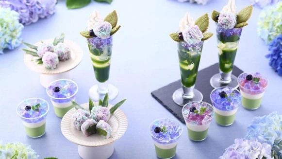 吃一口就變小仙女！京都名店「伊藤久右衛門」限時推出紫陽花聖代，各式仙氣餐點要吃要快