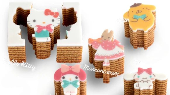 2019最萌伴手禮！日本三麗鷗化身年輪蛋糕，怎麼忍心吃KITTY