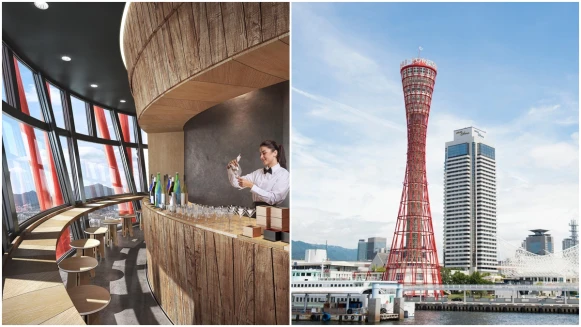 世界首間「旋轉清酒酒吧」開幕！座落神戶港燈塔展望台，20分鐘轉一圈，360度夜景盡收眼底