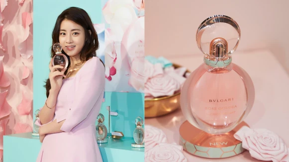 綠色頸圈美翻了,BVLGARI 寶格麗 「歡沁玫香香水」,玫瑰香氣讓你一年四季散發難忘的春天氣息!