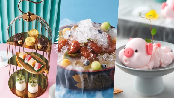 內湖美食再加一！「唐點小聚」進駐美麗華推出網美系港式下午茶、小豬奶酪超Q彈