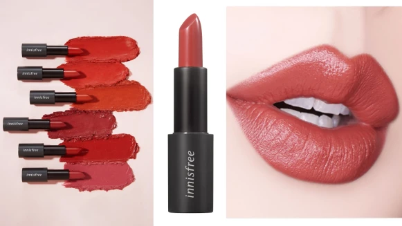 洗版韓妞IG的innisfree黑管唇膏來了!當中半霧光的粉漾唇膏#6肉桂奶茶,竟然狂賣到全球都缺貨