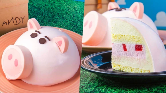 怎麼忍心吃「火腿豬」！BLACK As Chocolate推出玩具總動員限量「Hamm豬撲滿」蛋糕，萌到讓人下不了口