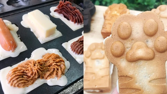 內湖銅板美食！「千千的虎掌燒」療癒系下午茶，起司口味牽絲的太邪惡了