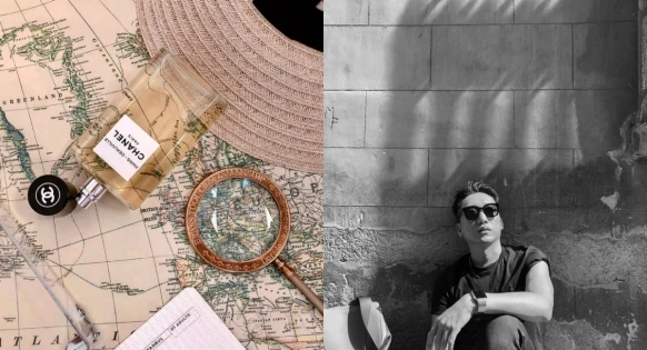 郝慧川:「現在就打包你的旅行香氣」,跟著香奈兒去旅行,「不妨也噴灑在你純白的麻質洋裝上,甚至護照上,讓海關翻閱護照時也想跟著你去度假」