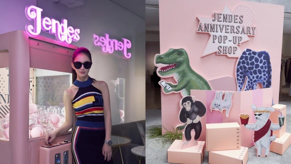 每個角落都適合拍IG美照！昆凌自創品牌JENDES一週年，超夢幻粉紅快閃店降臨台北