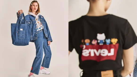 鈕扣上還有Hello Kitty圖案！LEVI’S® X HELLO KITTY®聯名系列只在這些地方販售