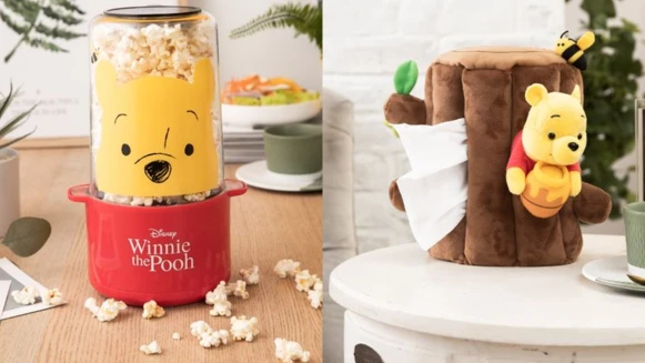 康是美全新小熊維尼超萌加購商品來了！維尼爆米花機、維尼面紙盒、維尼掛鐘...12款家居生活用品全都想要