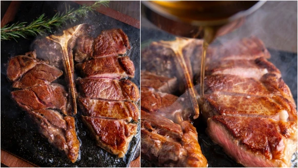 淋上滾燙熱牛油 激出滋滋作響的超狂美味！這週末就到台北萬豪酒店品嚐讓人欲罷不能的「爆米花牛排」吧